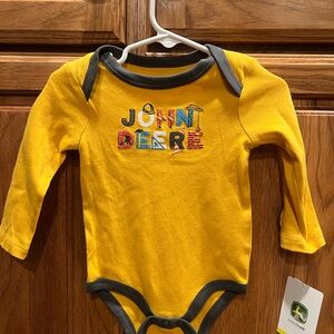 John Deere Bright Yellow Infant Bodysuit